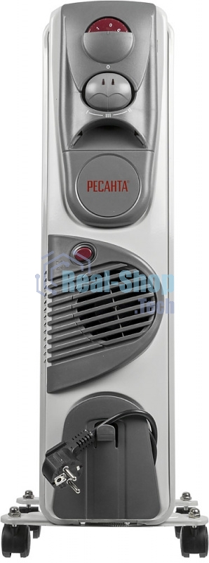 Обогреватель масляный Ресанта ОМ-7НВ (7секций) белый, 1900 Вт, 19 м2, термостат 67/3/10