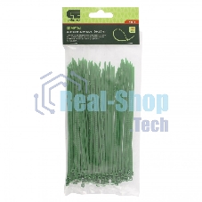 Хомуты Сибртех, 150 х 2,5 мм, пластиковые, зеленые, 100 шт. 45511