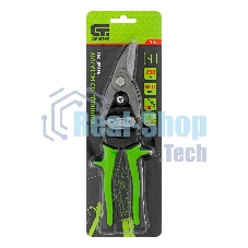 Ножницы по металлу Сибртех, 250 мм, левый рез, сталь С55,двухкомпонентные рукоятки