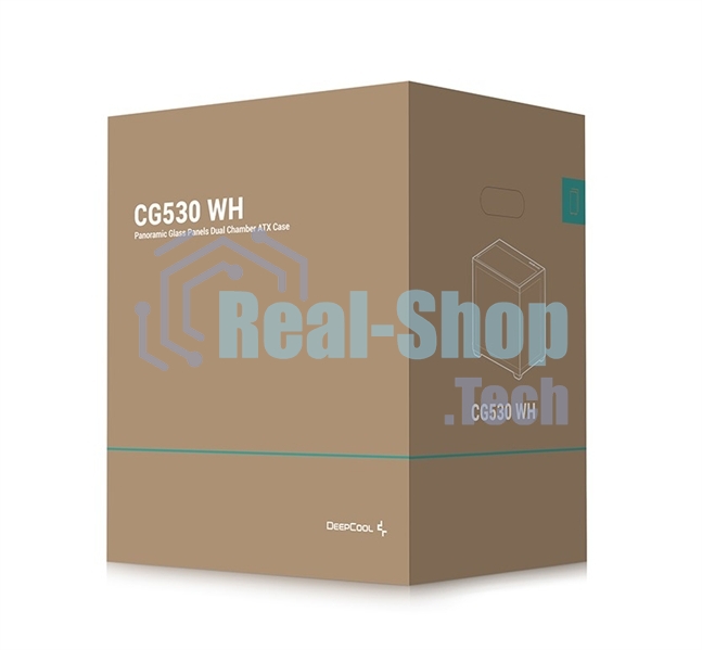 Компьютерный корпус Deepcool CG530 WH белый без БП ATX 2x120мм 2x140мм 2xUSB2.0 1xUSB3.0 audio bott PSU