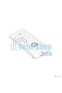 Портативный аккумулятор Powerbank Perfeo ABSOLUTE 10000mah In Micro usb,USB /Out USB,Micro usb,Type-C,Lightning, 2.1А/ белый (PF_B4879)