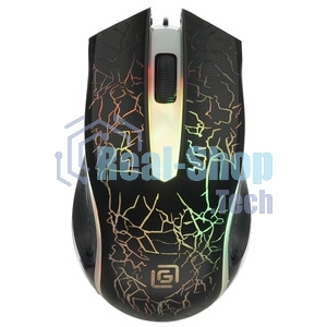 Мышь проводная Oklick 395M SHADOW черный, 1500 dpi, USB, кнопки - 3
