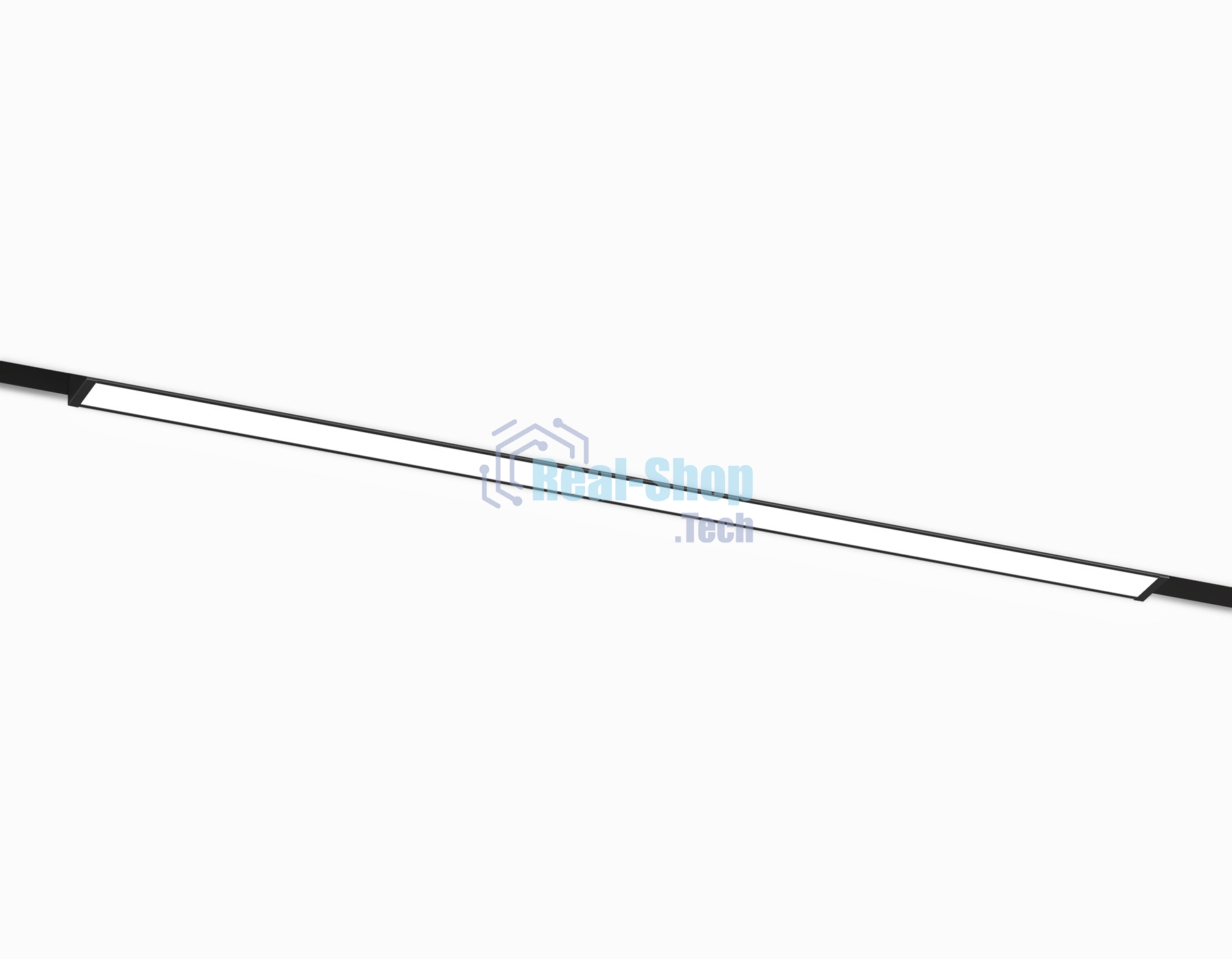 Трековый светильник GL2320 BK черный IP20 10W 3CCT 3000/4200/6400K 48V 200*10*37