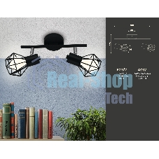 Светильник Ambrella light TR8621/2 BK/CH черный/хром E27*2 max 40W 260*91*175