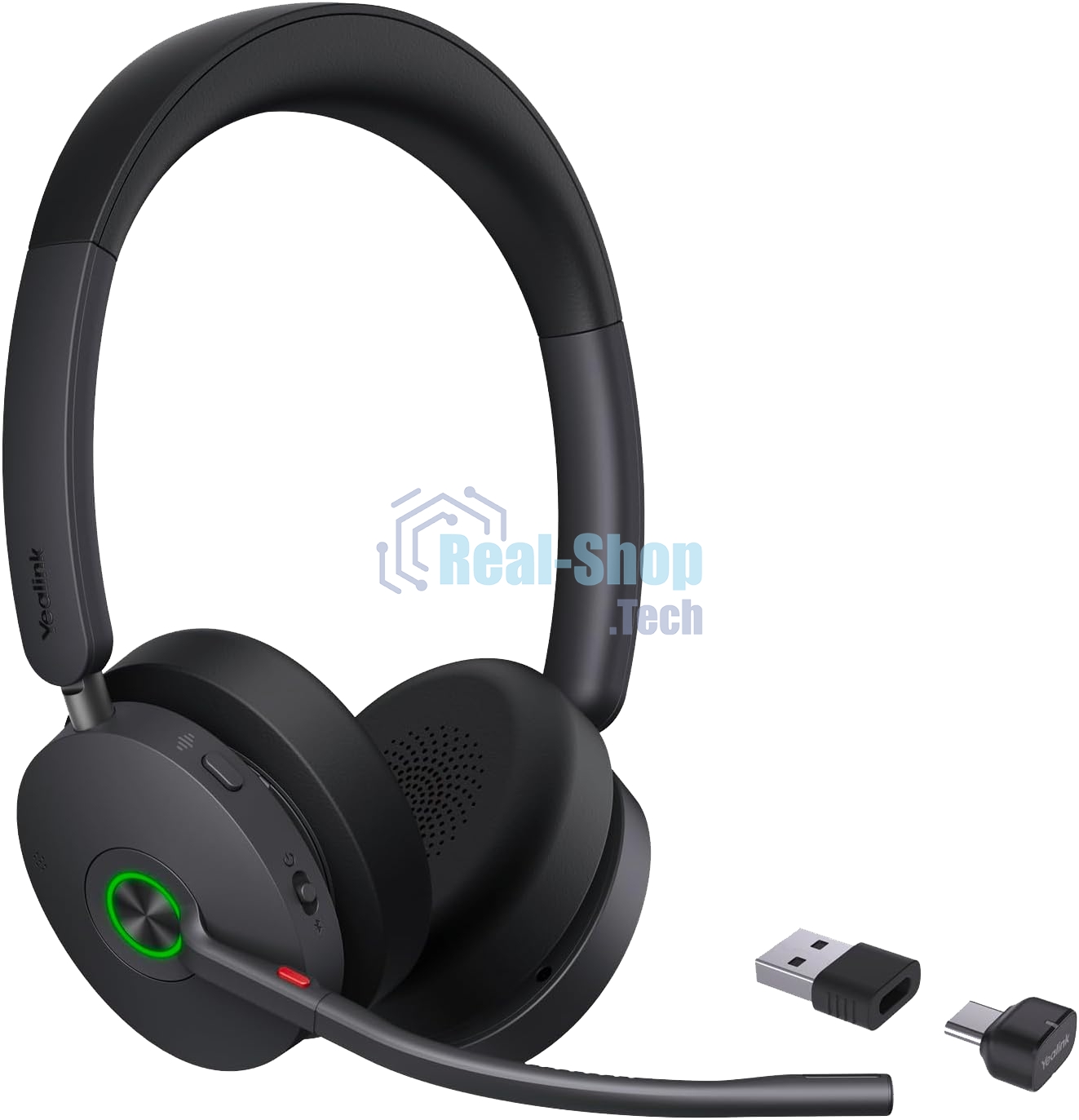 Гарнитура Yealink BH74 UC чёрный, беспроводная, Bluetooth, до 64 ч