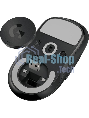 Мышь беспроводная Logitech G PRO X SUPERLIGHT черный, 25600 dpi, радиоканал, USB, кнопки - 5