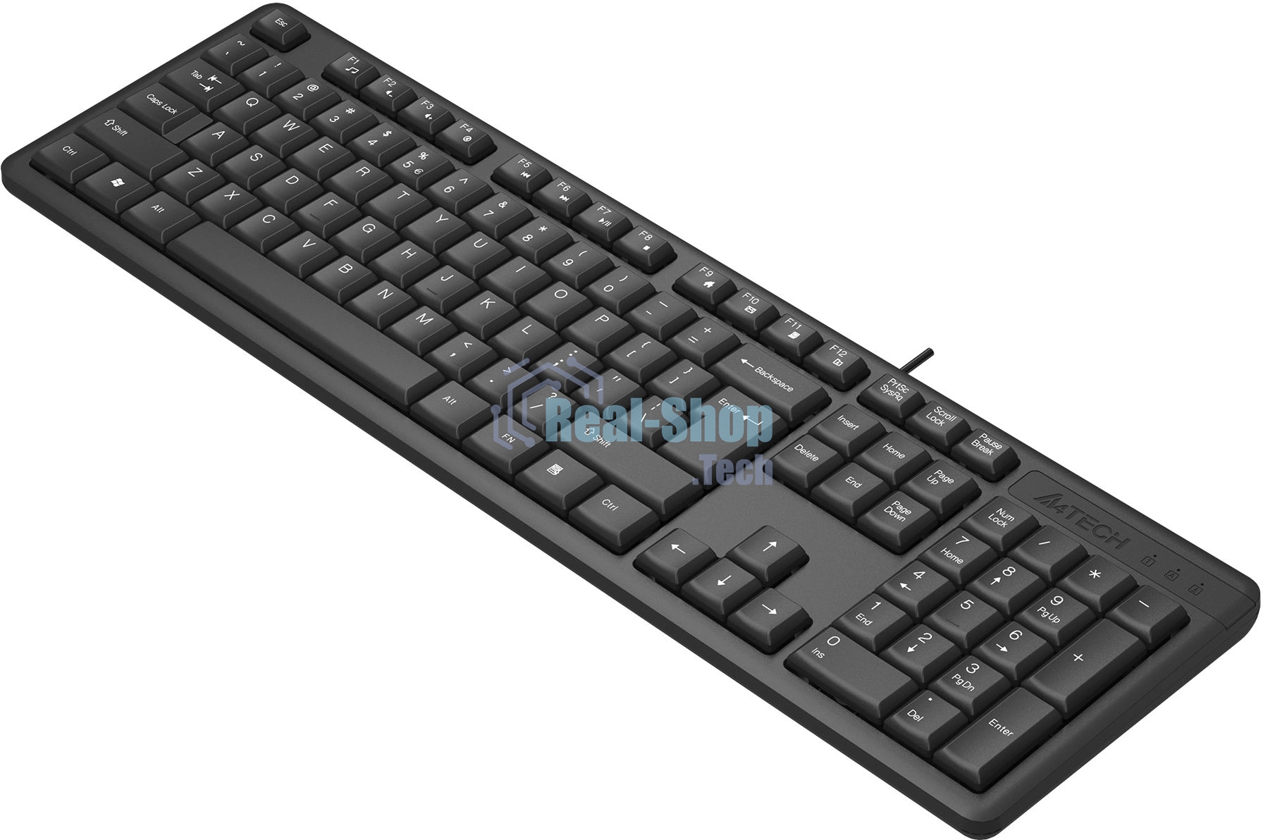 Клавиатура проводная A4Tech KR-3, USB, черный