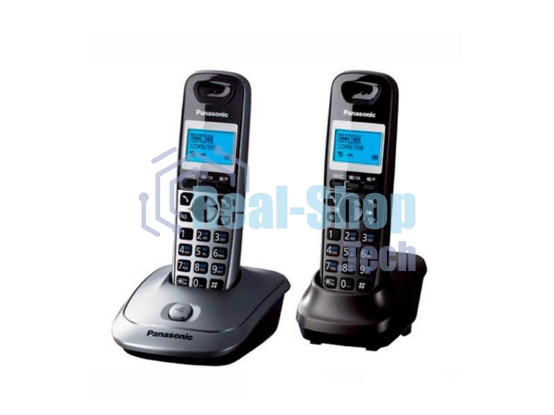 Телефон беспроводной (DECT) Panasonic KX-TG2512RU1 Доп трубка в комплекте, АОН, Caller ID, спикерфон, полифония