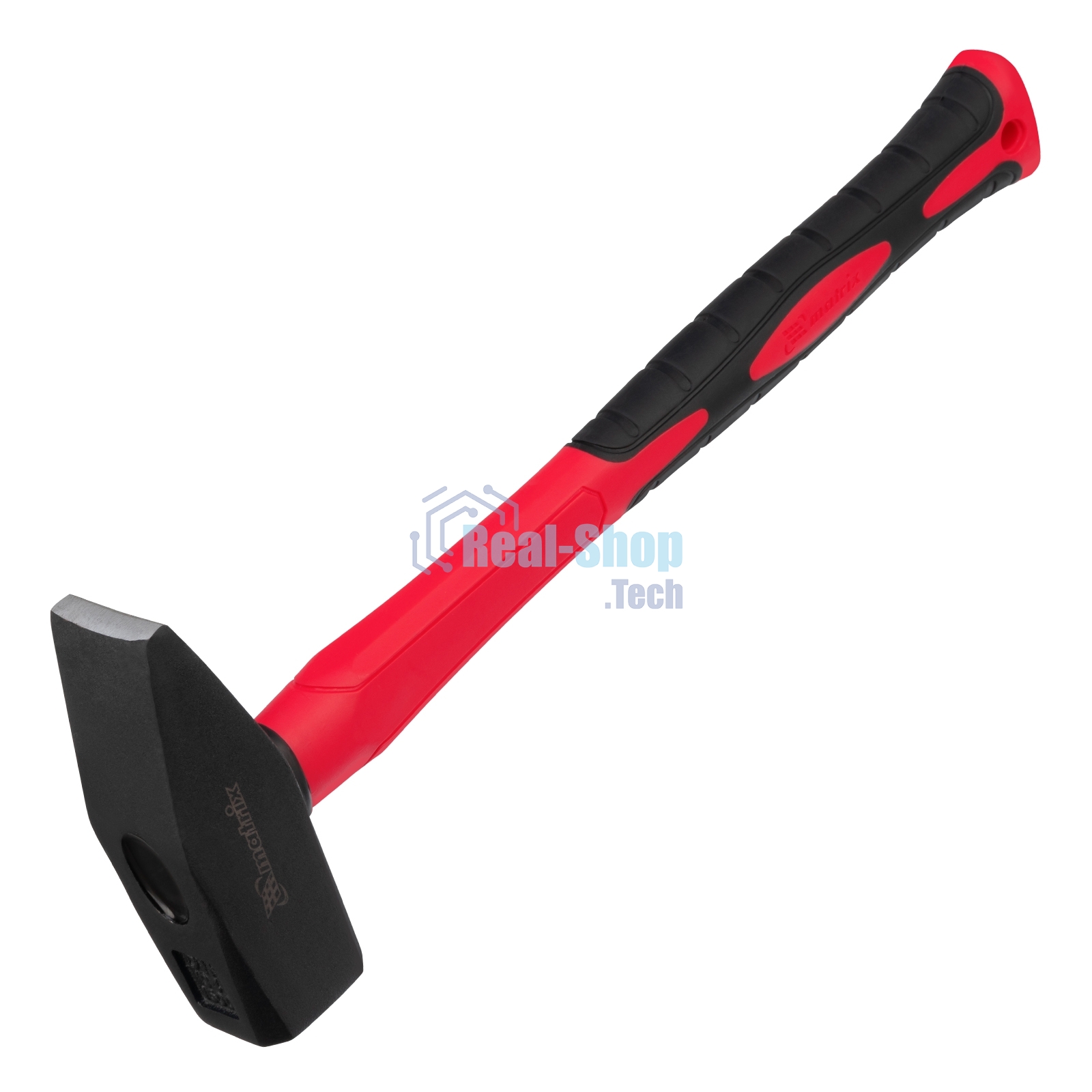 Молоток слесарный Matrix ''optimal'', 1500 г, фибергласовая обрезиненная рукоятка, квадратный боек