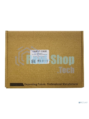 Переходник ORIENT C302E PCI-Ex1->M.2 M-key NVMe SSD, тип 2230/2242/2260/2280, 2 планки крепления в комплекте (31152)