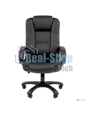 Кресло Chairman 600 черный, экокожа, 120 кг