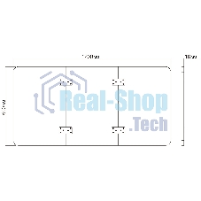 Столешница Cactus CS-TD3-WT 120x60x1.8см белый
