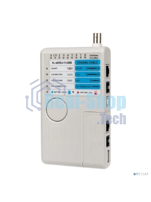 Тестер кабеля Rexant универсальный 5 в 1 RJ-45+RJ-11+1394+USB+BNC 3468