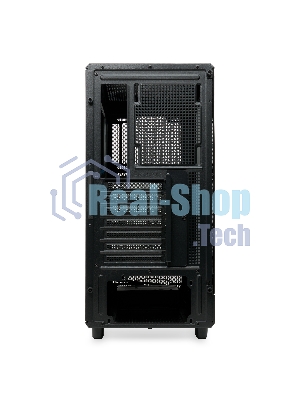 Компьютерный корпус без блока питания HSPD M510, Mesh Mid Tower, черный, TG, 0.5 SPCC, no fans ATX, mATX, mITX 180/280/160мм 1x2.5