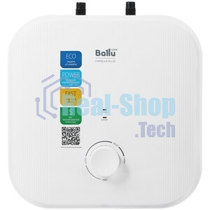 Водонагреватель электрический Ballu BWH/S 15 Capsule Plus U белый, накопительный, 15 л, 2 кВт