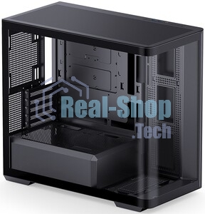 Корпус без блока питания Корпус JONSBO D300 Black MATX без БП, боковая панель из закаленного стекла, mini-ITX, micro-ATX, черный