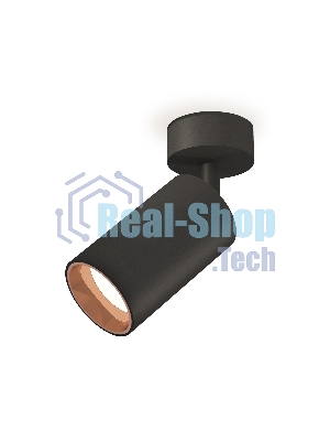 Светильник Ambrella Light XM6323005 SBK/PPG черный песок/золото розовое полированное MR16 GU5.3 (A2210, C6323, N6114)