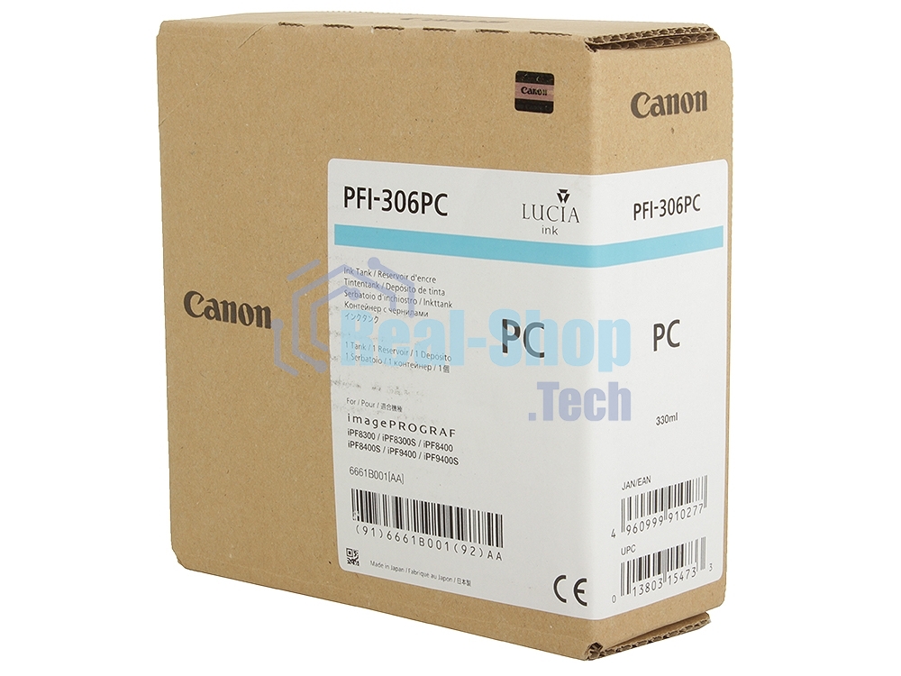 Картридж струйный Canon PFI-306 PC фото голубой для iPF8300S/8400/9400S/9400 (6661B001)