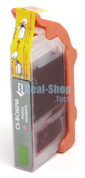 Картридж струйный Cactus CS-BCI6PM пурпурный (12ml) для Canon S800/S820/S900/S9000/i905D/i950S/i960x