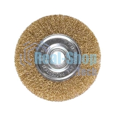 Кордщетка Matrix для ушм 125 мм посадка 22.2мм плоская латунированная витая проволока