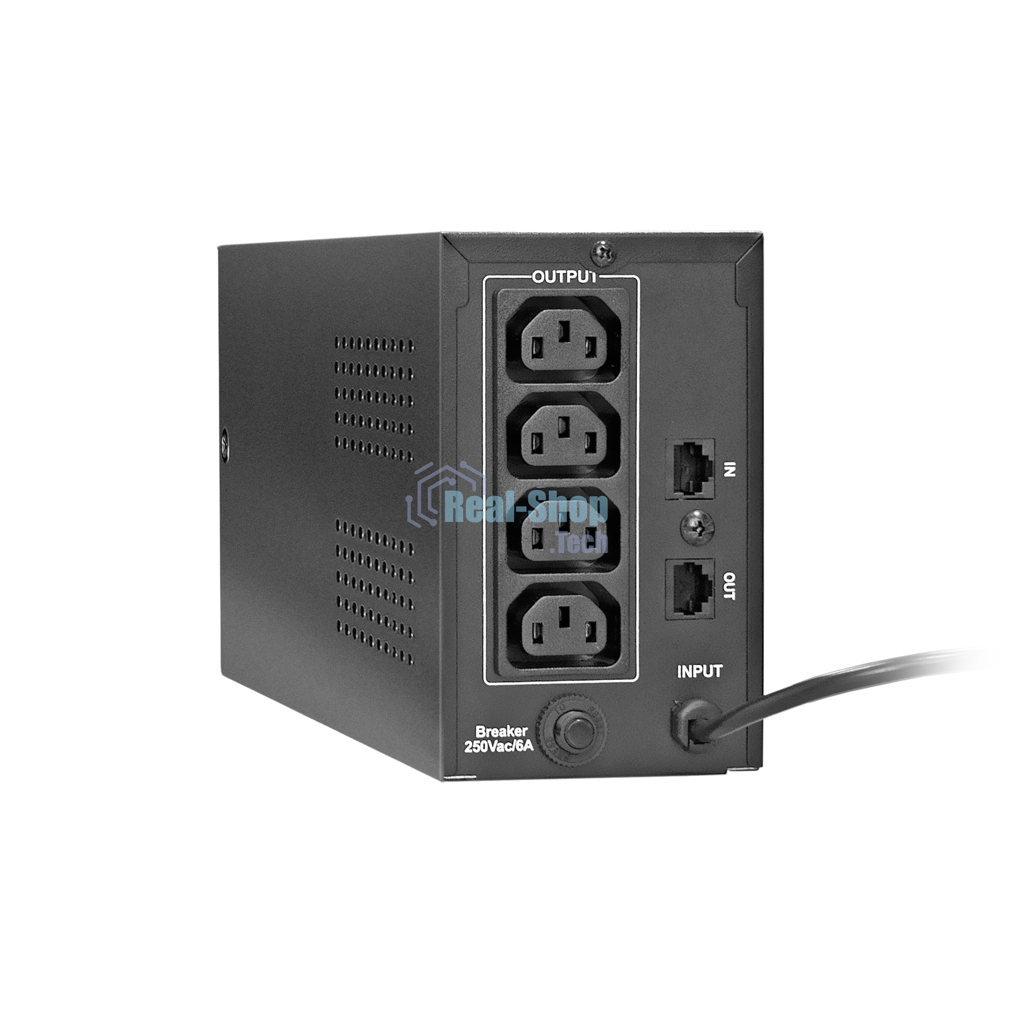 Источник бесперебойного питания ExeGate Power Back BNB-600.LED.AVR.C13.RJ / 600 ВА / 360 Вт / 4 x IEC 320 C13