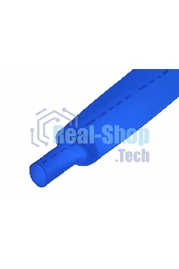 Термоусаживаемая трубка Rexant 35,0/17,5 мм, синяя, упаковка 10 шт. по 1 м