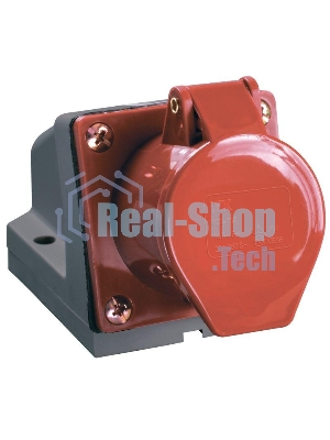 Розетка 124 стационарная 3Р+РЕ 32А 380В IP44 ИЭК