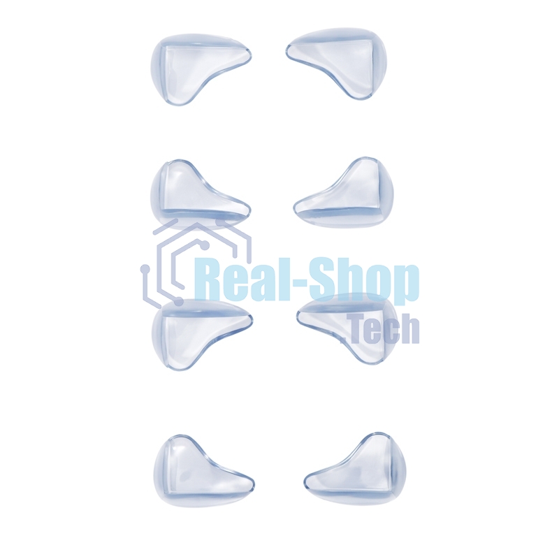 Прозрачные треугольные накладки-протекторы для мебели (3x2x1.5 см). 8 шт.