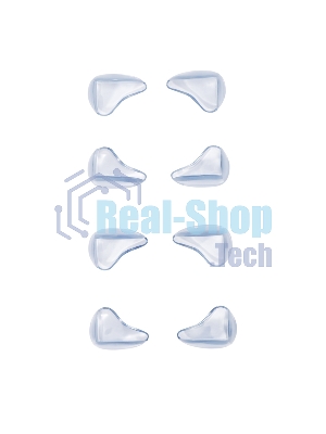 Прозрачные треугольные накладки-протекторы для мебели (3x2x1.5 см). 8 шт.