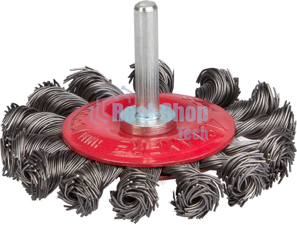 Кордщетка STAYER 35115-075_z01дисковая для дрели плетеные пучки проволоки 0.5мм 75мм