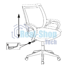 Кресло детское Бюрократ BUROKIDS 1 W розовый, единороги, крестовина пластик, пластик белый