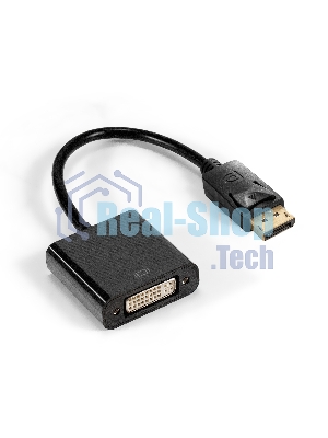 Кабель-переходник DisplayPort-DVI-D ExeGate EX-A-DPM-DVIF-0.15 (20M/29F, 0,15м, позолоченные контакты)