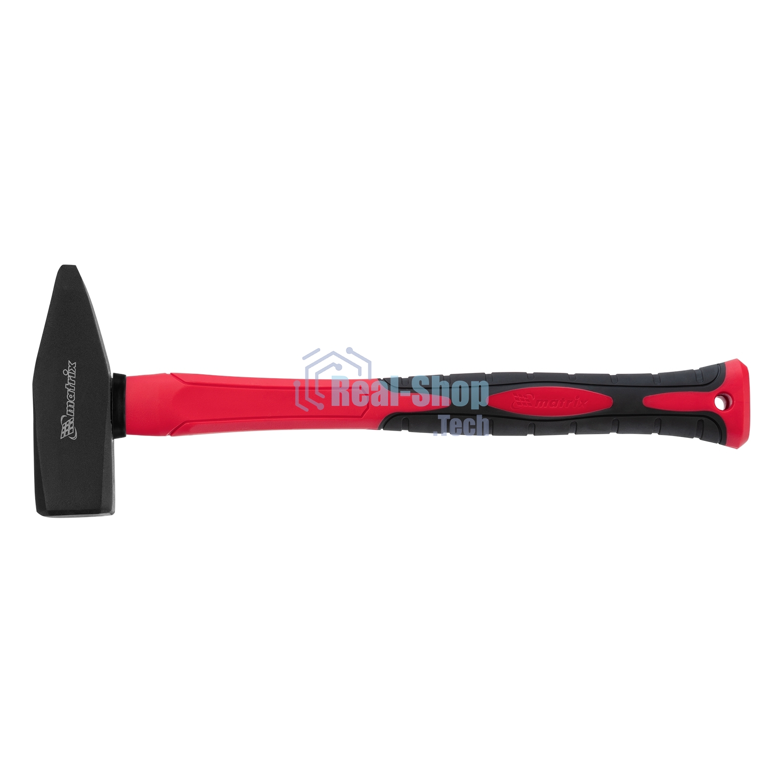 Молоток слесарный Matrix ''optimal'', 1500 г, фибергласовая обрезиненная рукоятка, квадратный боек