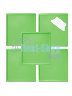 Поддон для пастилы Pullman PL-010203-5 зеленый 5шт+лопатка универс. прямоугольный р-р 327х288х6,6мм