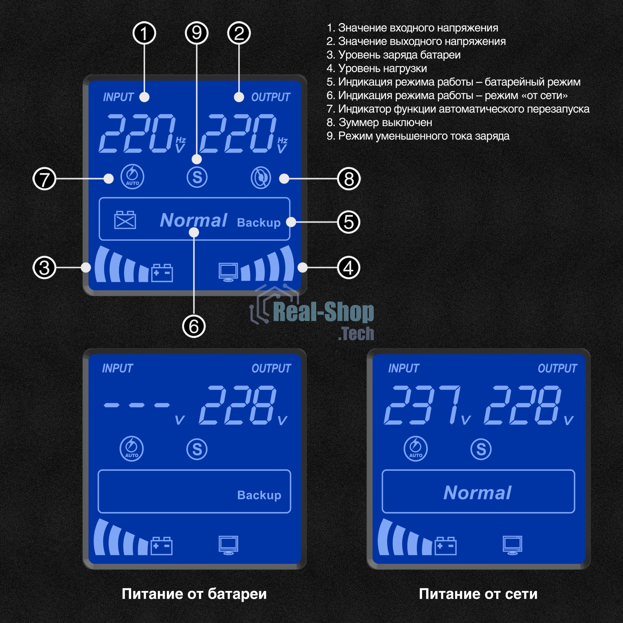 Источник бесперебойного питания (инвертор, синус, для котла) ExeGate SineTower SN-3000.LCD.AVR.3SH.1C13.RJ.USB 3000VA/2400W, чистая синусоида, LCD дисплей, AVR, 3*Schuko+1*C13, RJ45/11, USB, линейно-интерактивный, черный