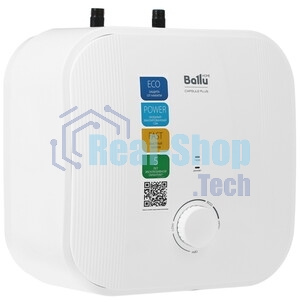 Водонагреватель электрический Ballu BWH/S 15 Capsule Plus U белый, накопительный, 15 л, 2 кВт