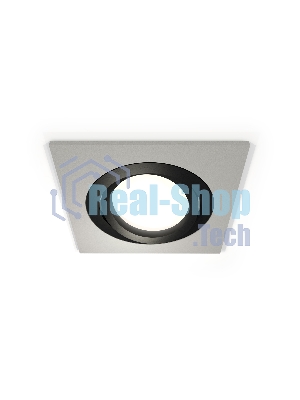 Комплект встраиваемого поворотного светильника Ambrella light XC7633081 SGR/PBK серый песок/черный полированный MR16 GU5.3 (C7623, N7002)