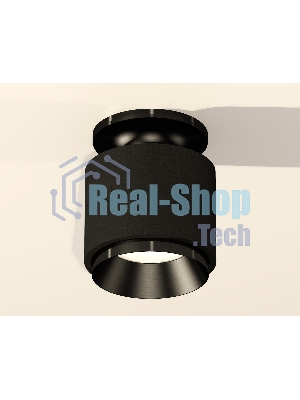 Светильник Ambrella Light XS7511060 SBK/PBK черный песок/черный полированный MR16 GU5.3 (N7926, C7511, N7031)