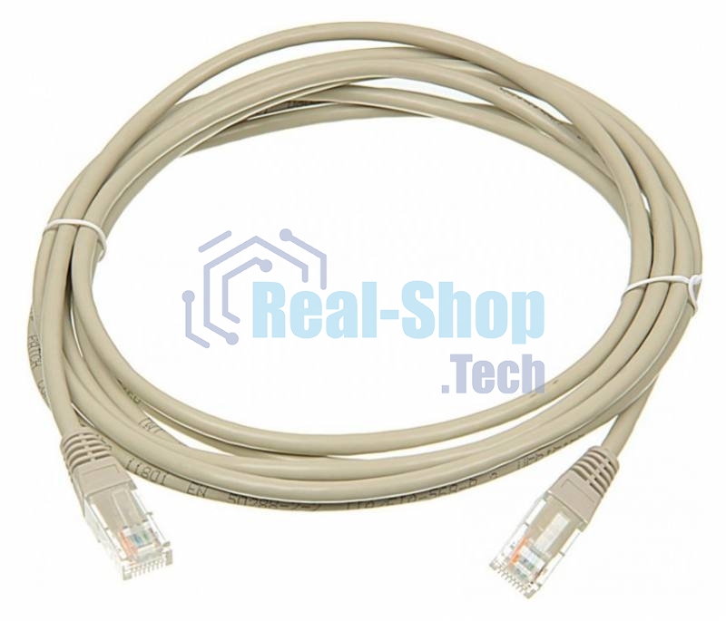 Патч-корд LANMASTER UTP TWT-45-45-3.0/6-GY вилка RJ-45-вилка RJ-45 Cat.6 3м серый ПВХ (уп.:1шт)