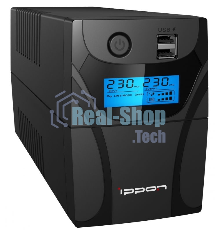 Источник бесперебойного питания Ippon Back Power Pro II 500 300Вт 500ВА черный