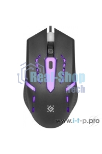 Мышь проводная Defender Flash MB-600L черный, 1200 dpi, USB, кнопки - 4