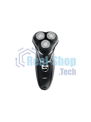 Электробритва Centek CT-2176 черный/хром ротор, 3 плавающие головки, аккумулятор + работа от сети, триммер