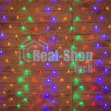 Гирлянда Neon-night Сеть с контроллером 1.5х1.5м 150 LED мульти. прозрачный провод 12Вт 220В IP20