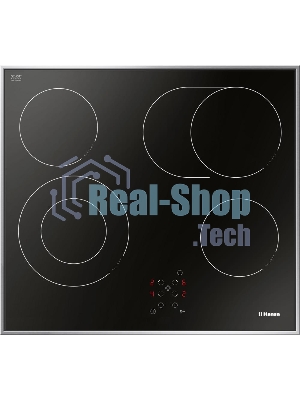 Встраиваемая варочная панель Hansa BHCI66706 Стеклокерамика, независимая, сенсорное управление, таймер, рамка, черная