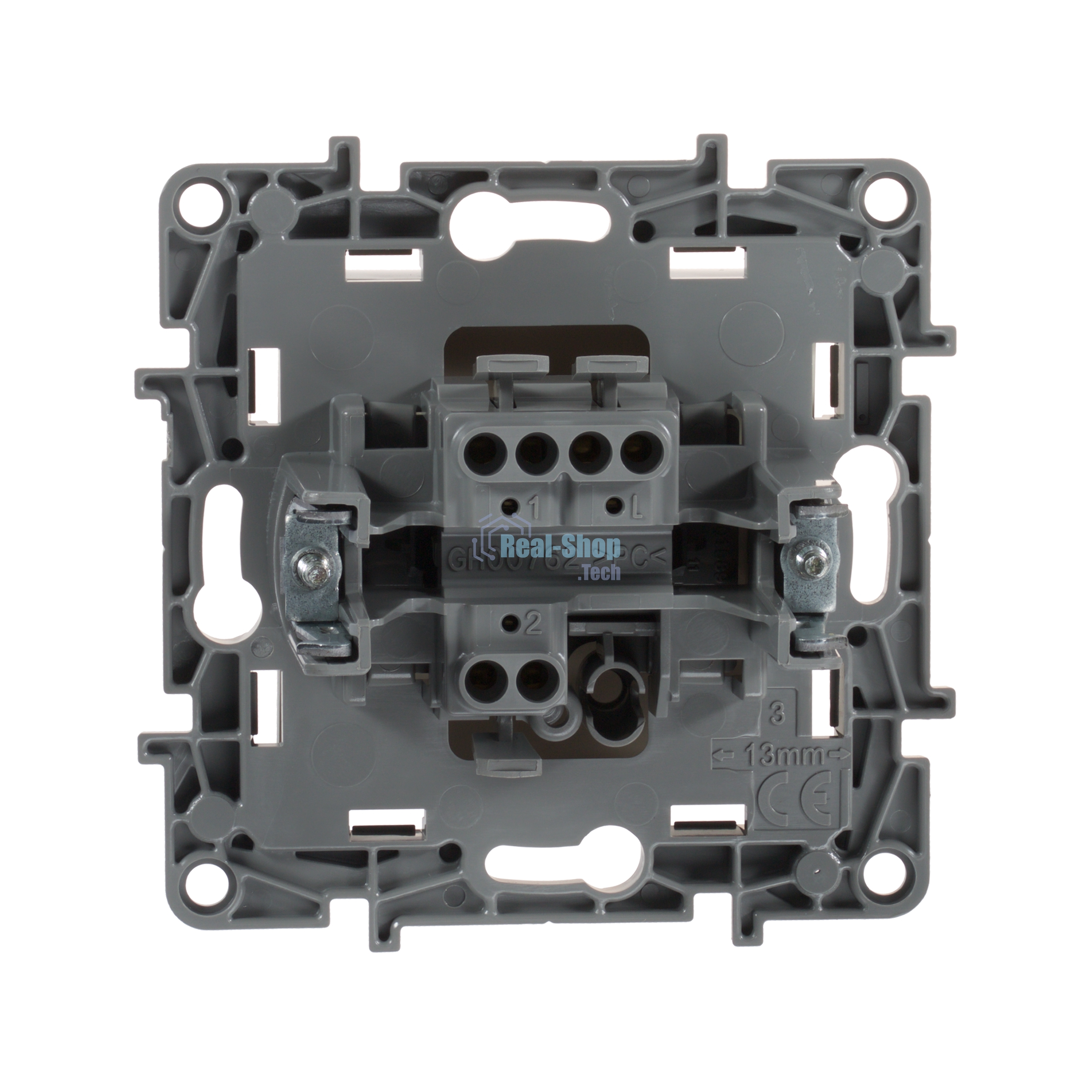 Переключатель 10А на винтах, сл. кость ETIKA 