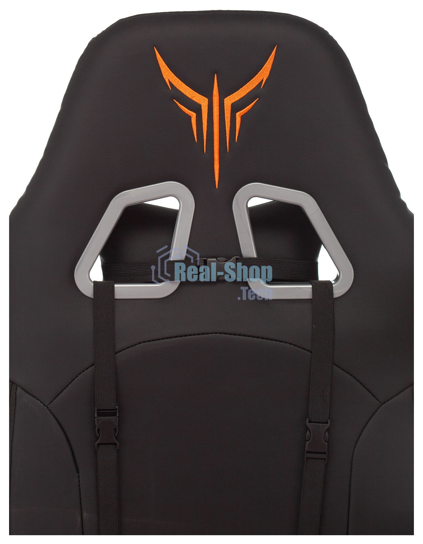 Кресло игровое Knight ARMOR черный, ромбик, эко.кожа, с подголовником, крестовина металл