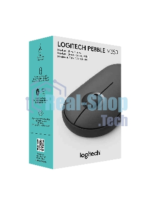 Мышь беспроводная Logitech Pebble M350 графитовый, 1000 dpi, радиоканал, Bluetooth, USB, кнопки - 3