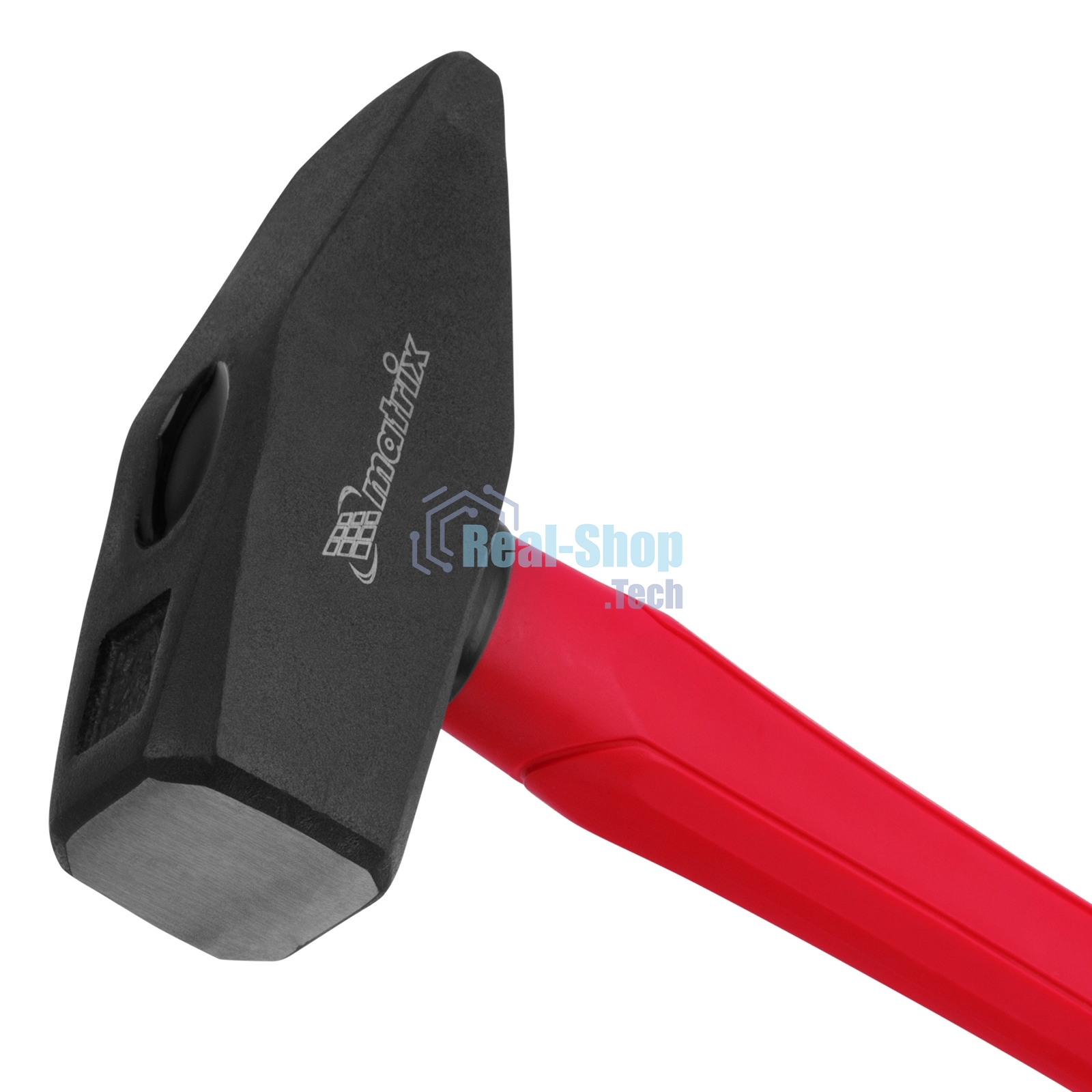 Молоток слесарный Matrix ''optimal'', 1500 г, фибергласовая обрезиненная рукоятка, квадратный боек