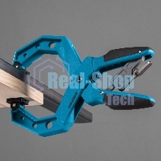 Струбцина Gross 20805 клещеобразная пластиковый корпус храповый механизм жесткой фиксации 4''/100м