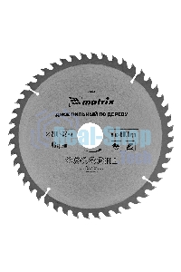 Пильный диск Matrix по дереву, 210x32мм, 48 зубьев + кольцо 30/32 Professional